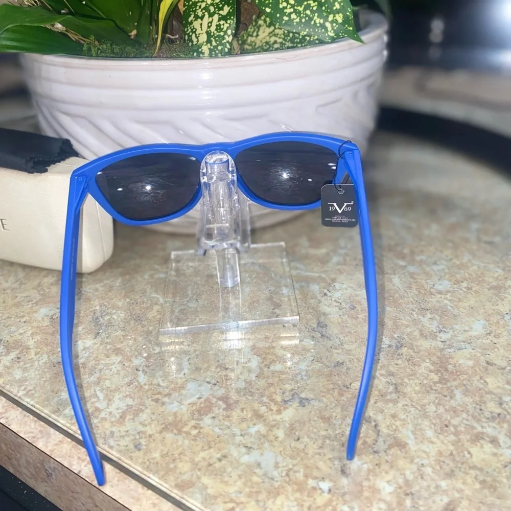 Versace 19.69 Royal Blue Sunglasses – Model LLV2061T C7 55-18-135 NWT
